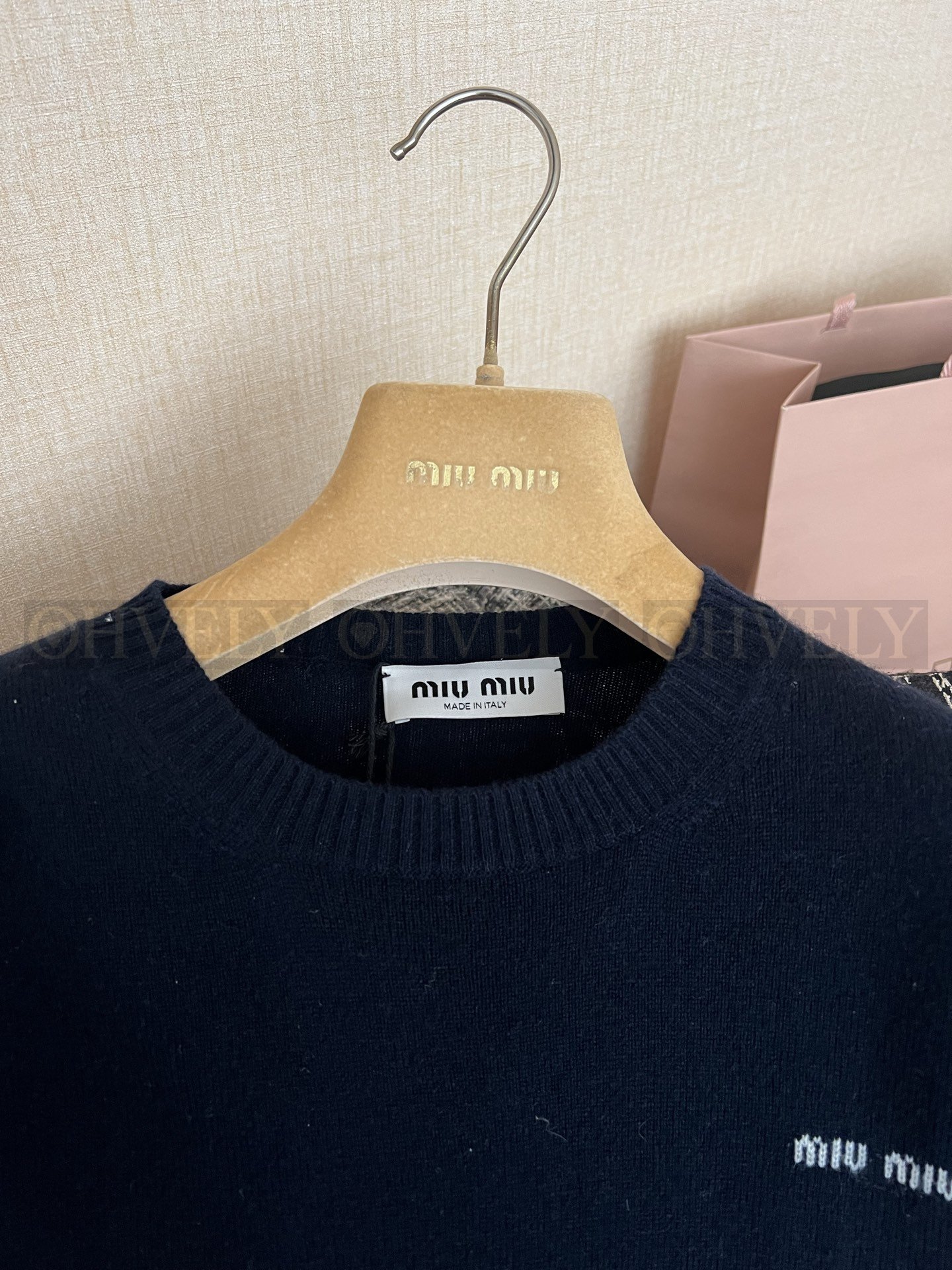 【 ZP버전 】 MIU 레이어드 캐시미어 니트 스웨터 상품 썸네일