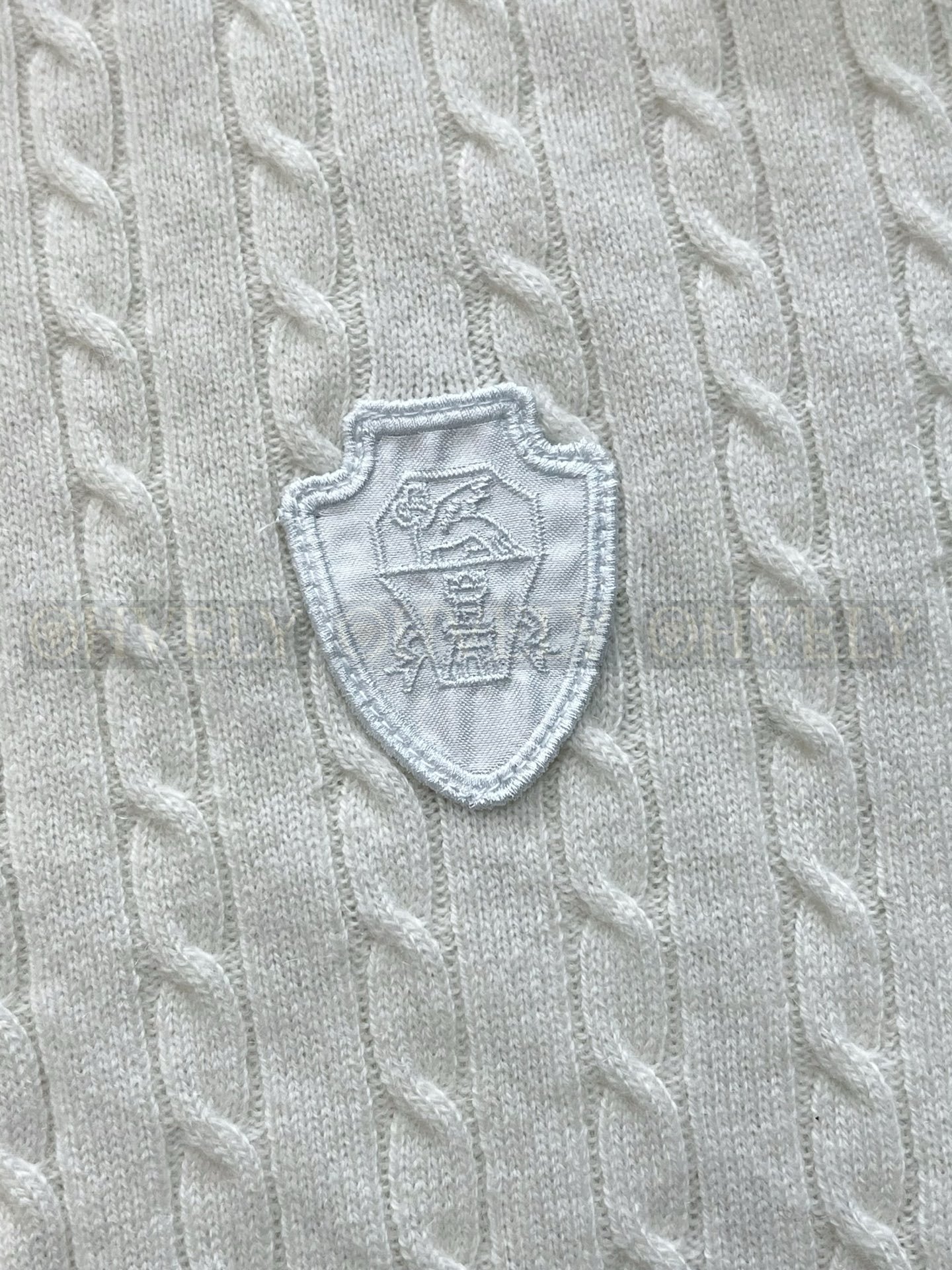【 ZP버전 】BC 배색 카라 케이블 니트 가디건 상품 썸네일
