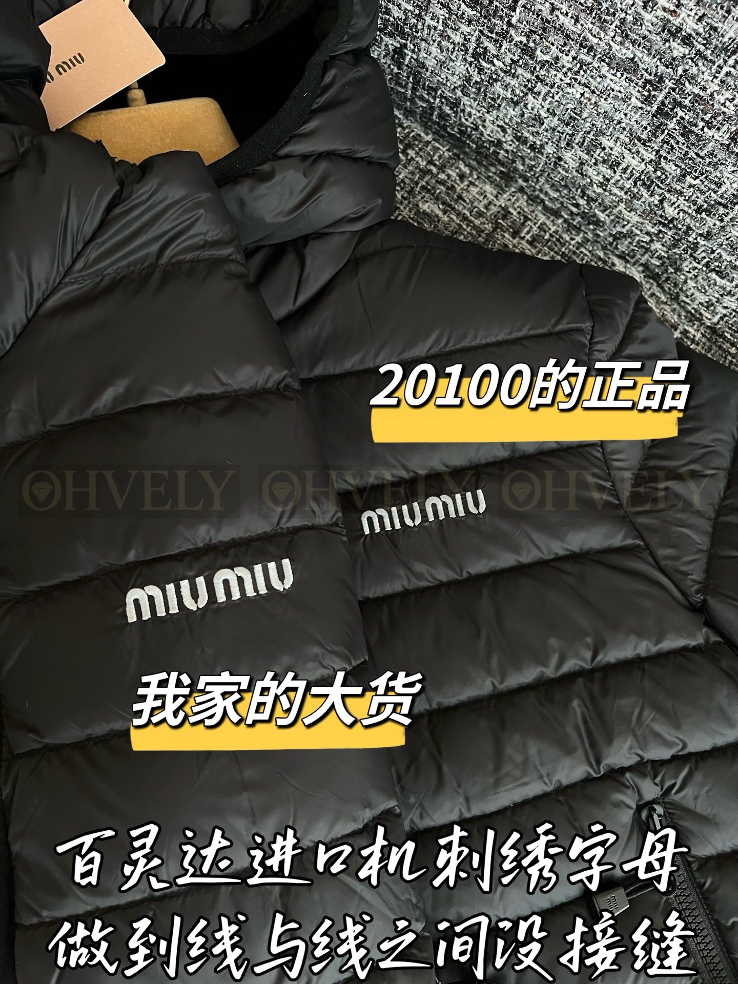 【 ZP버전 】MIU 경량 후드 패딩 점퍼 상품 썸네일