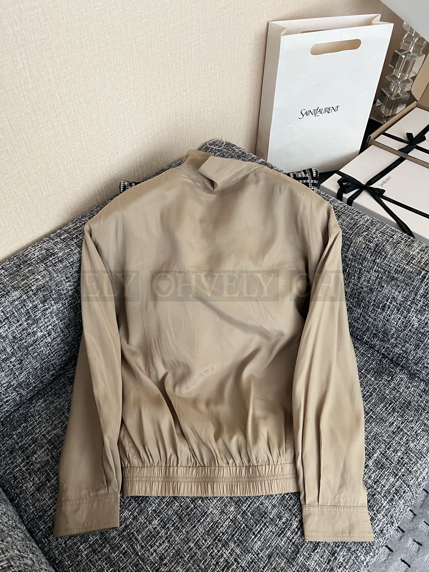 【 ZP버전 】YSL 카키 하이넥 워크웨어 자켓 상품 썸네일