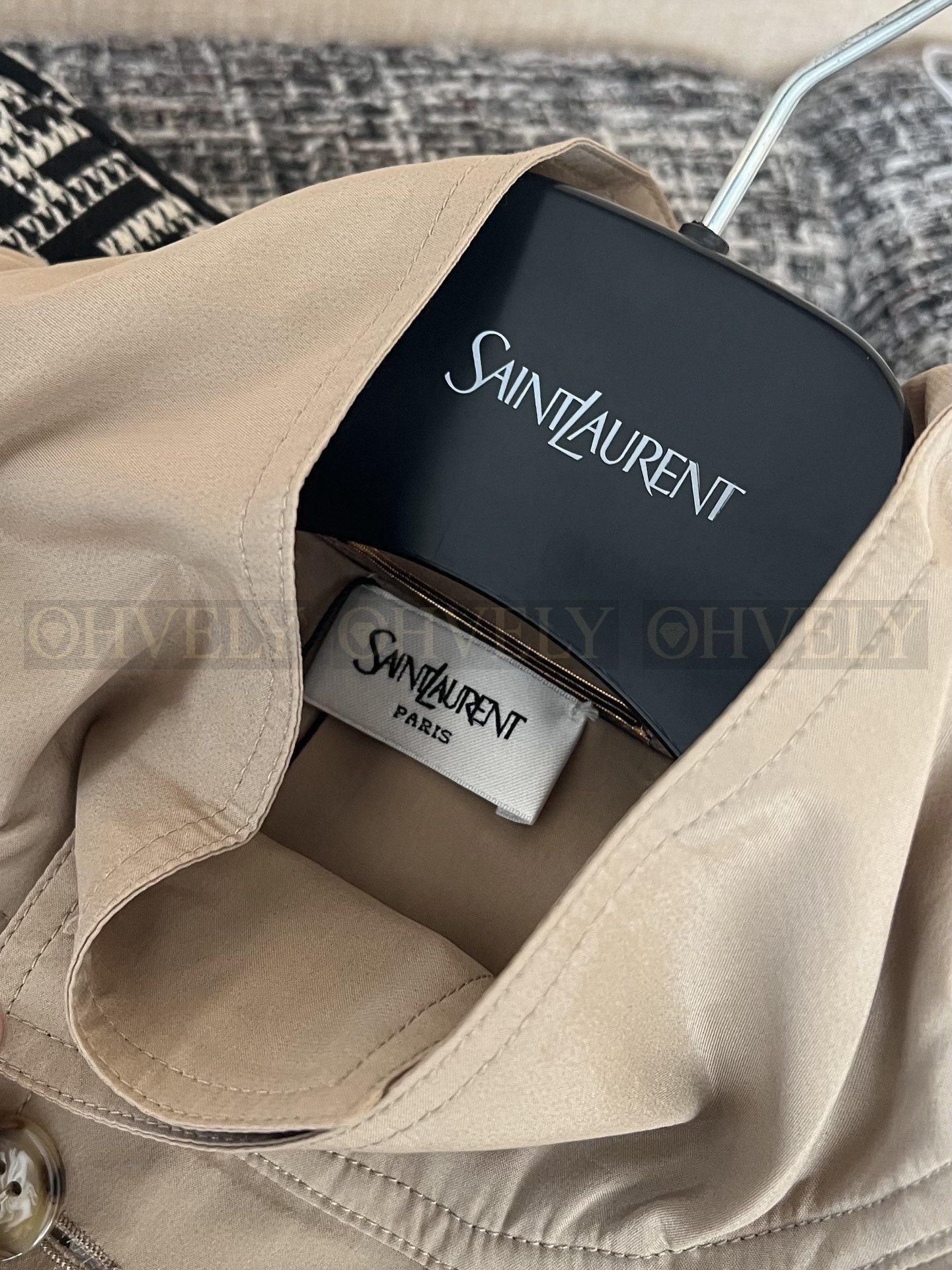 【 ZP버전 】YSL 카키 하이넥 워크웨어 자켓 상품 썸네일