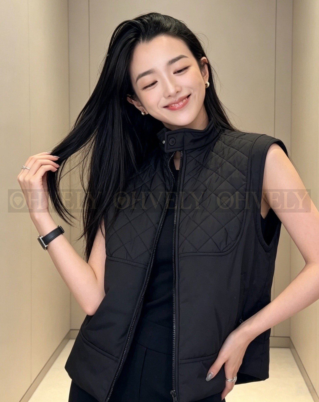 【 ZP버전 】HM 퀼팅 집업 패딩 베스트 조끼