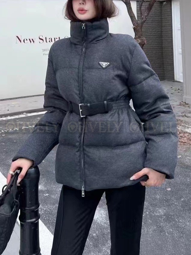 【 ZP버전 】PR 울 신치드 벨티드 스탠드카라 패딩 점퍼