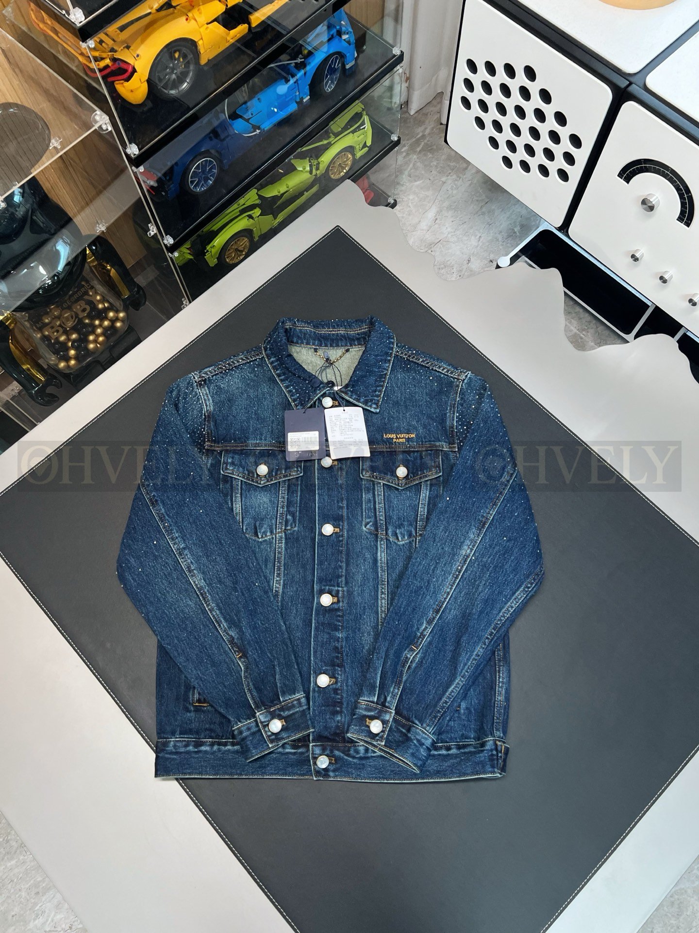 【 ZP버전 】LV 알파벳 핫스톤 데님 자켓 상품 썸네일