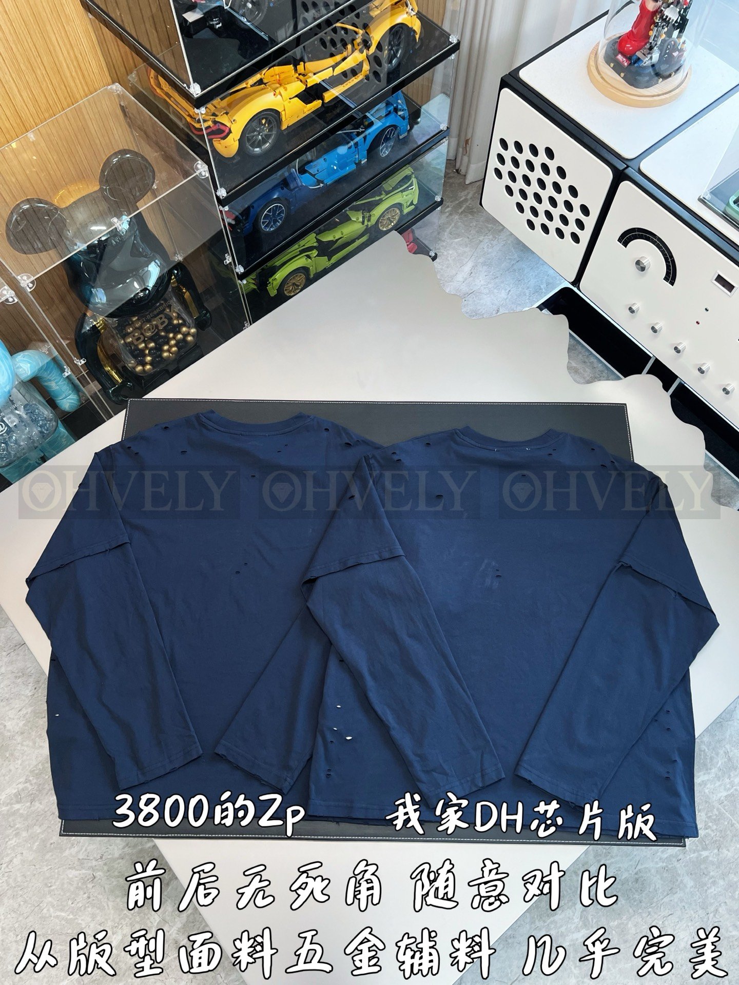 【 ZP버전 】AC 빈티지 워싱 레이어드 긴팔 티셔츠 상품 썸네일