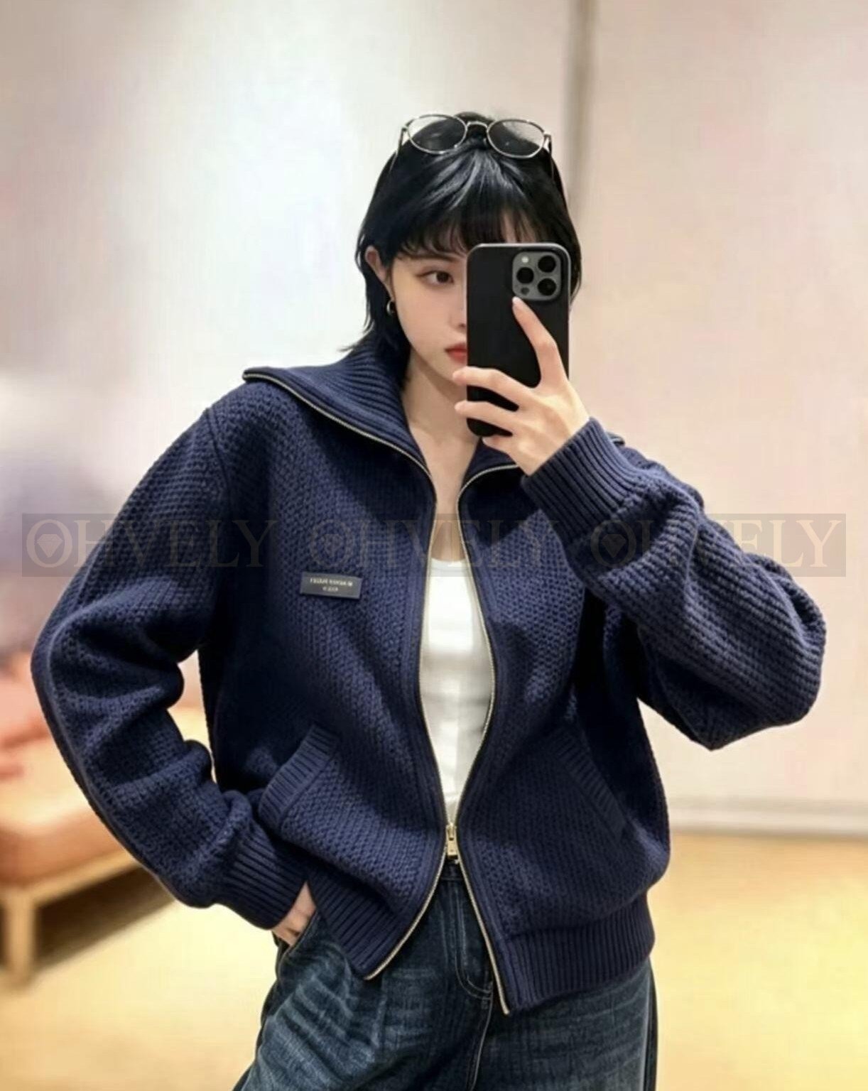【 ZP버전 】LV 양면 자카드 니트 자켓 상품 썸네일