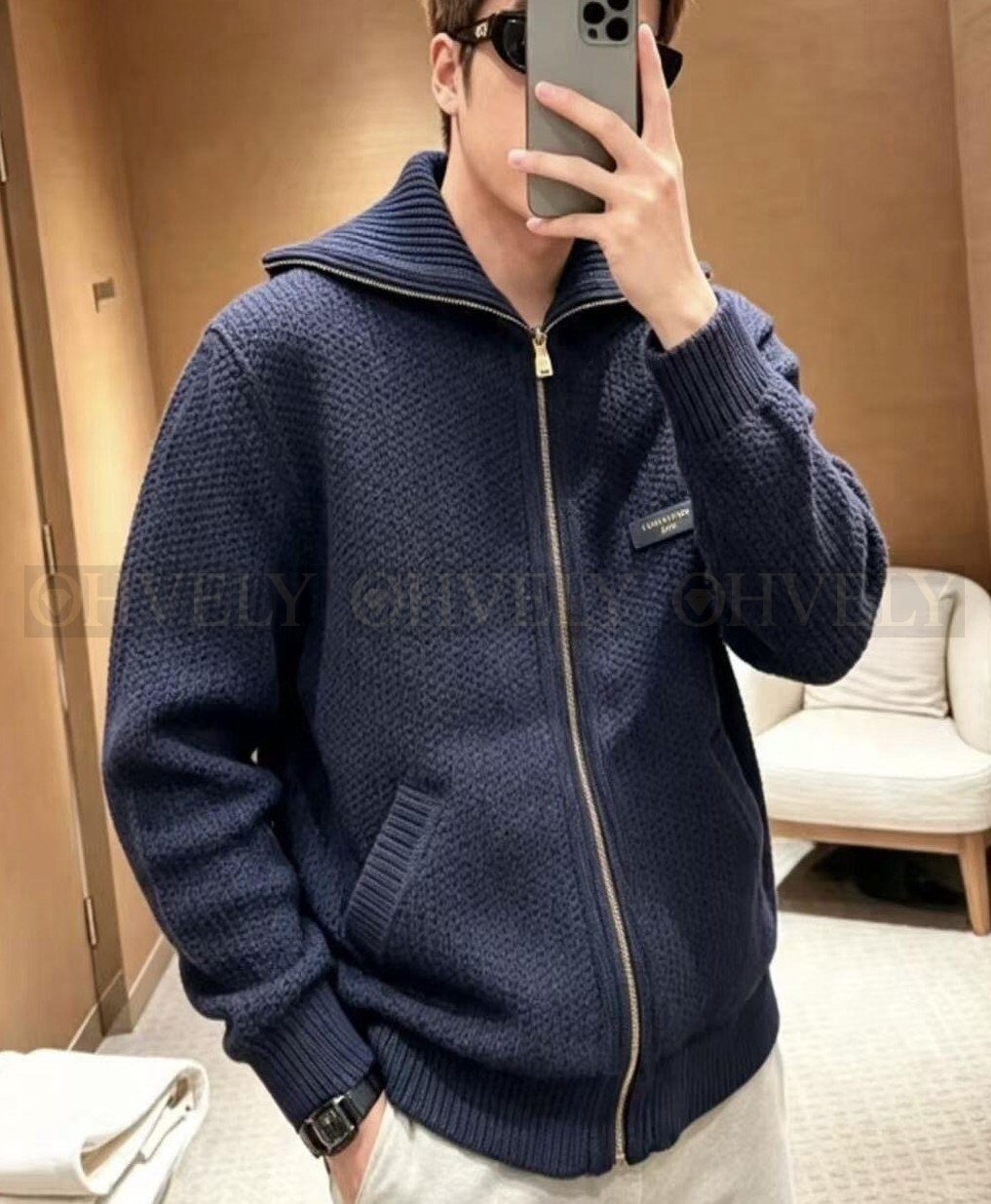 【 ZP버전 】LV 양면 자카드 니트 자켓 상품 썸네일